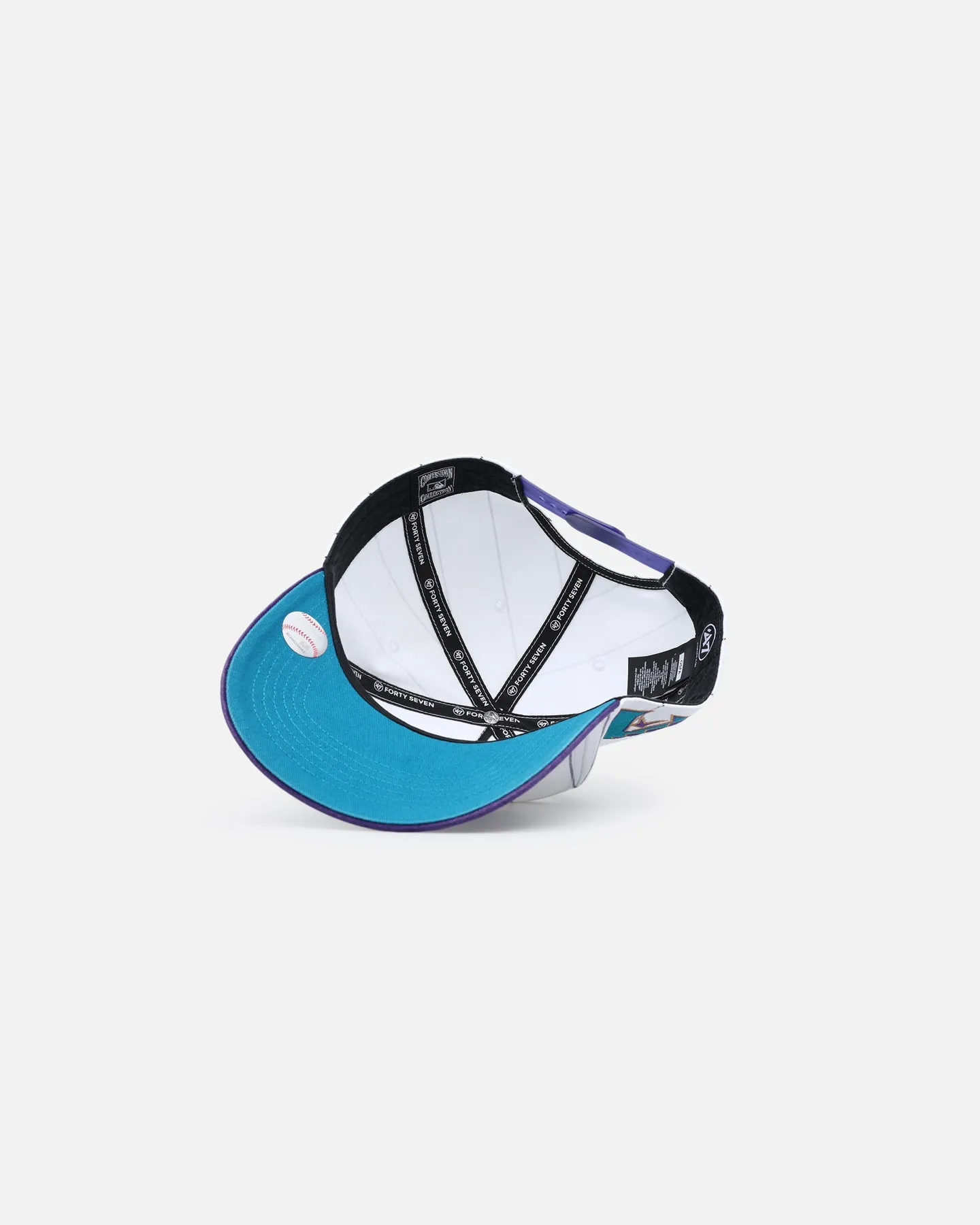 47 Brand Arizona Diamondbacks 'Double Header Pinstripe' '47 Hitch Snapback White