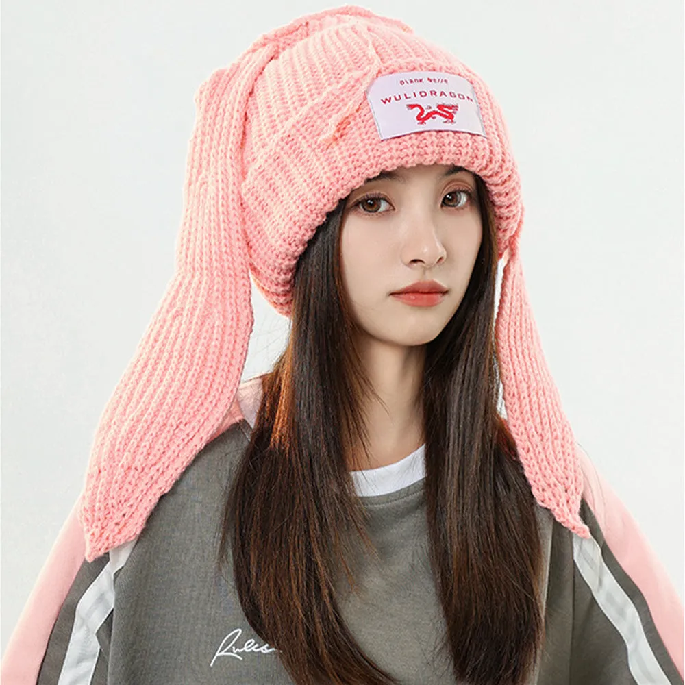 6kull Street Rabbit Knitted Beanie