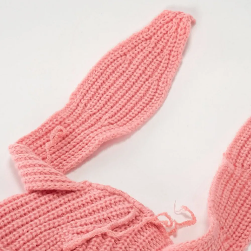 6kull Street Rabbit Knitted Beanie