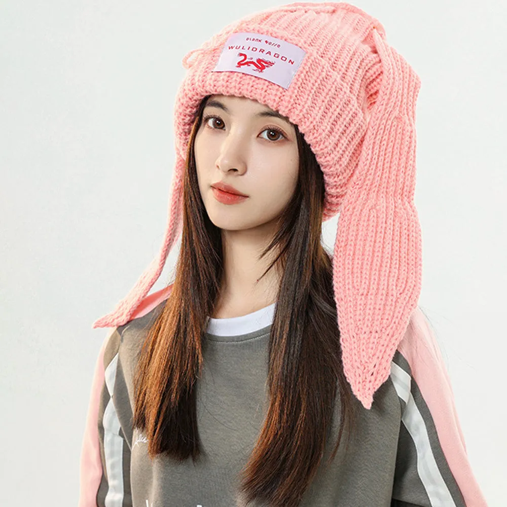 6kull Street Rabbit Knitted Beanie