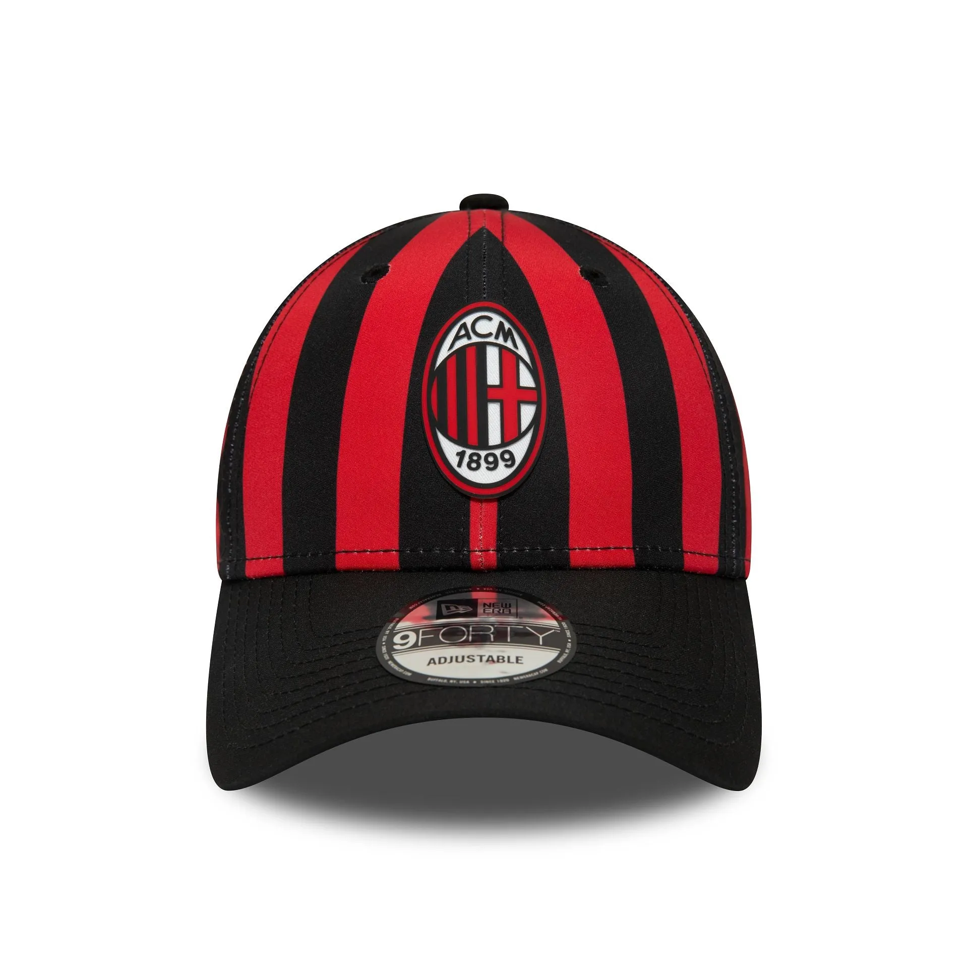 9FORTY New Era x AC Milan Red and Black Cap With Logo