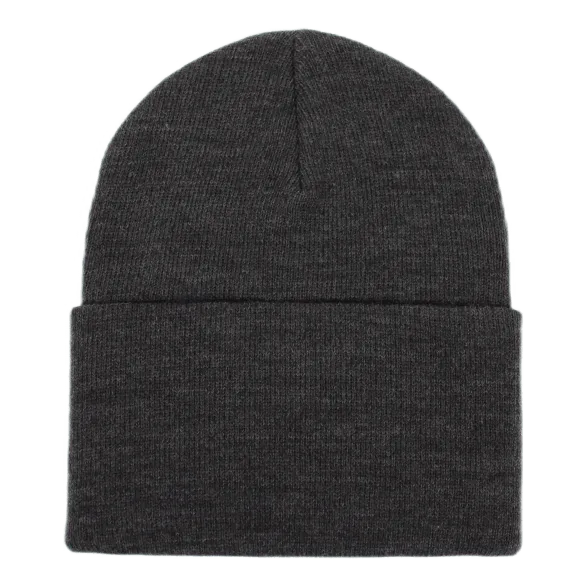 Acrylic Watch Hat 100% Acrylic Black Heather