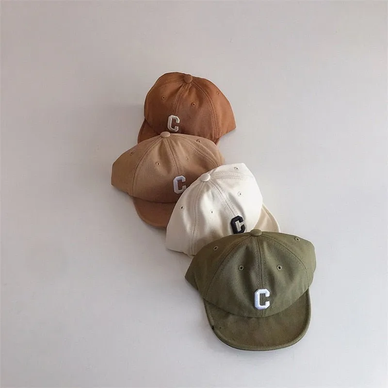Adjustable Letter Embroidered Cap