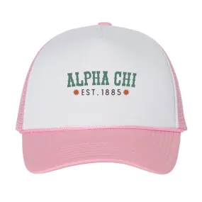 Alpha Chi Omega Outlaw Foam Mesh-Back Trucker Cap