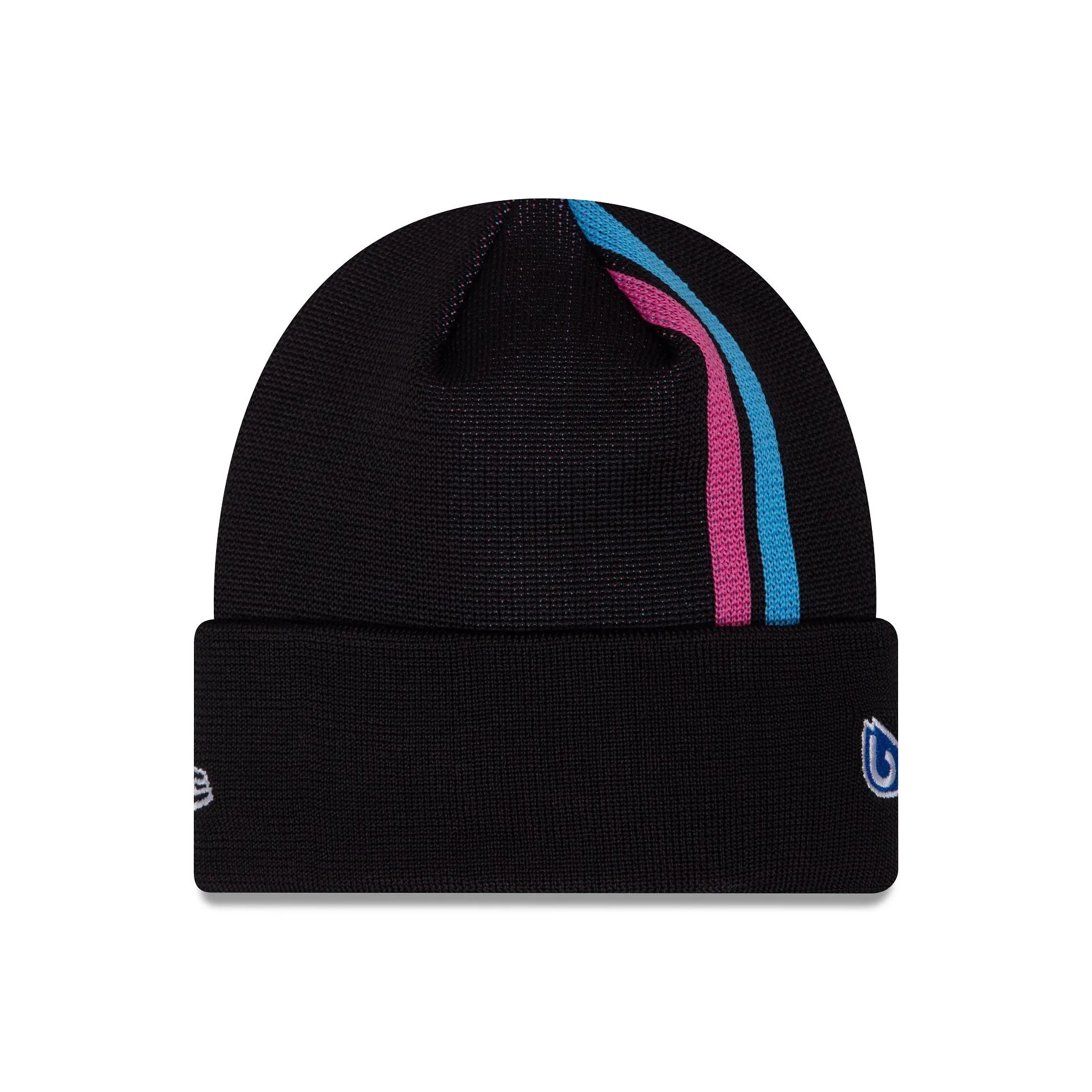 Alpine Racing Youth Black Stripe Cuff Knit Beanie Hat