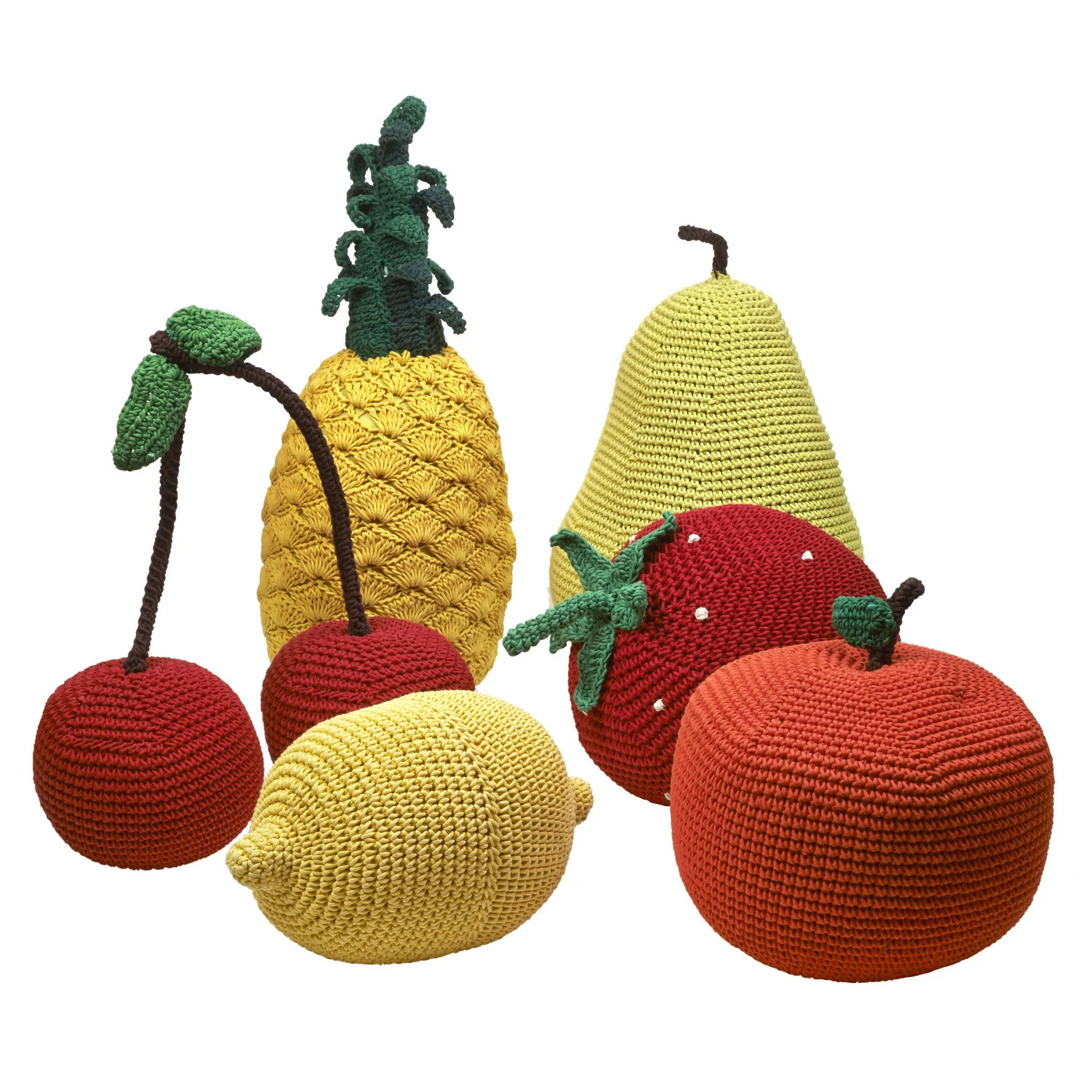 Anne-Claire Petit Apple Rattle Crochet-Bell Mandarin
