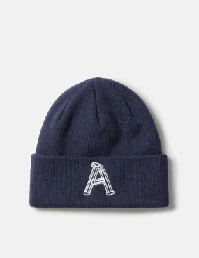 Aries Column Beanie - Navy Blue