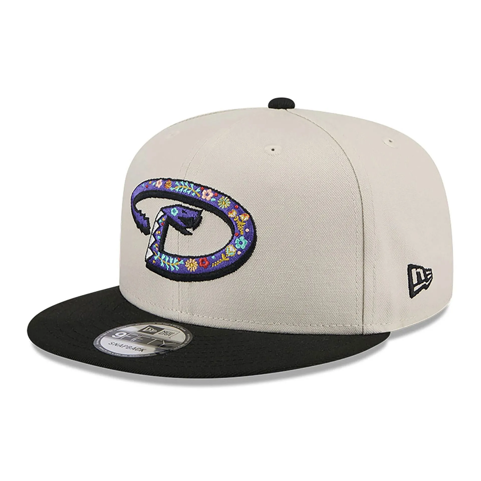 Arizona Diamondbacks Floral Fill Light Beige 9FIFTY Snapback Cap