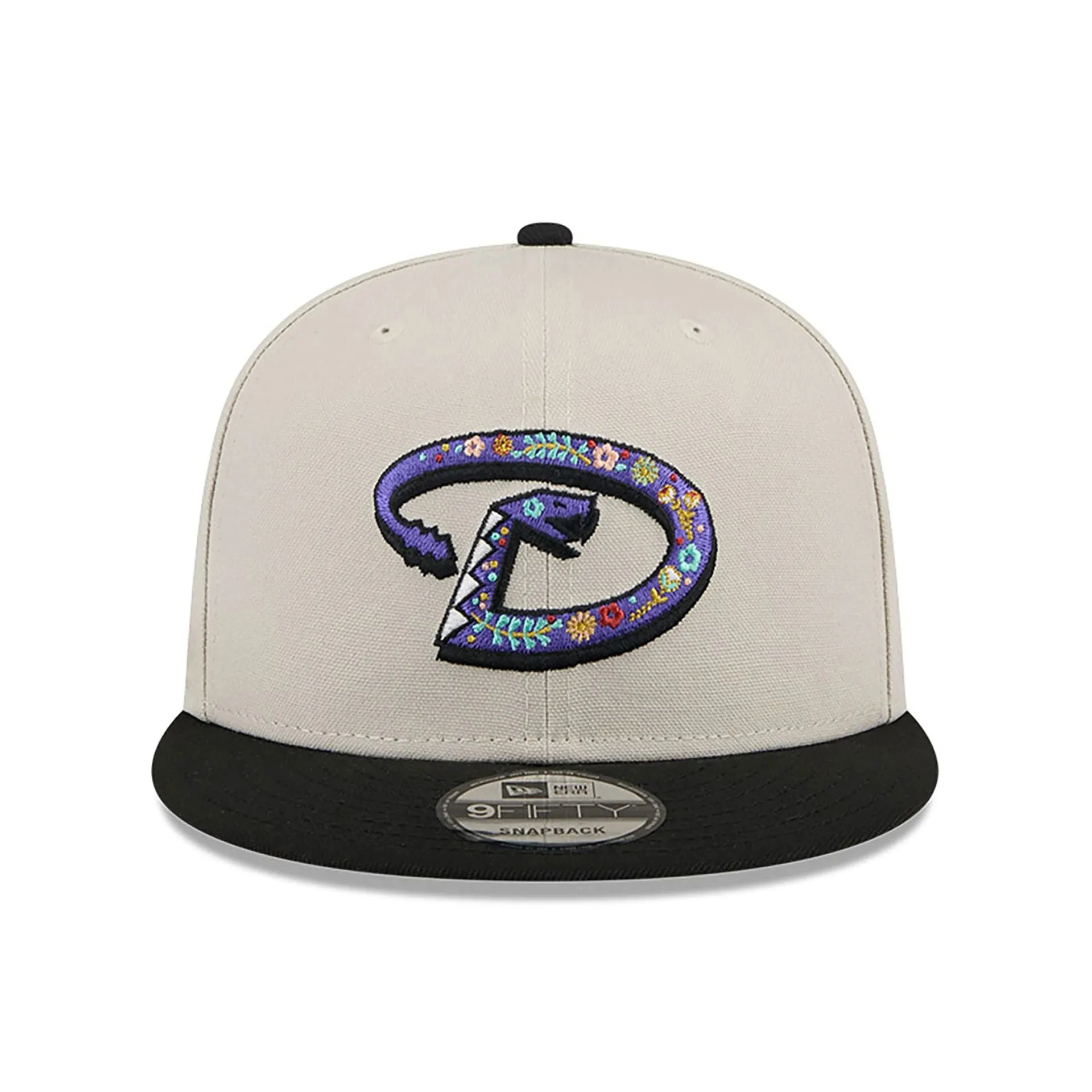 Arizona Diamondbacks Floral Fill Light Beige 9FIFTY Snapback Cap