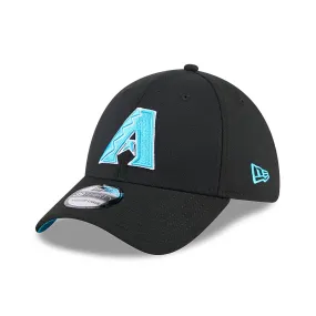 Arizona Diamondbacks MLB Father's Day 2024 Black 39THIRTY Stretch Fit Cap