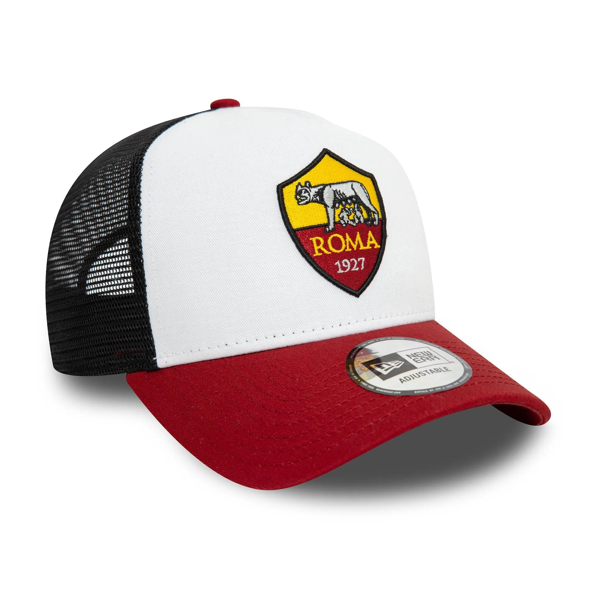 AS Roma Core White 9FORTY E-Frame Adjustable Trucker Cap