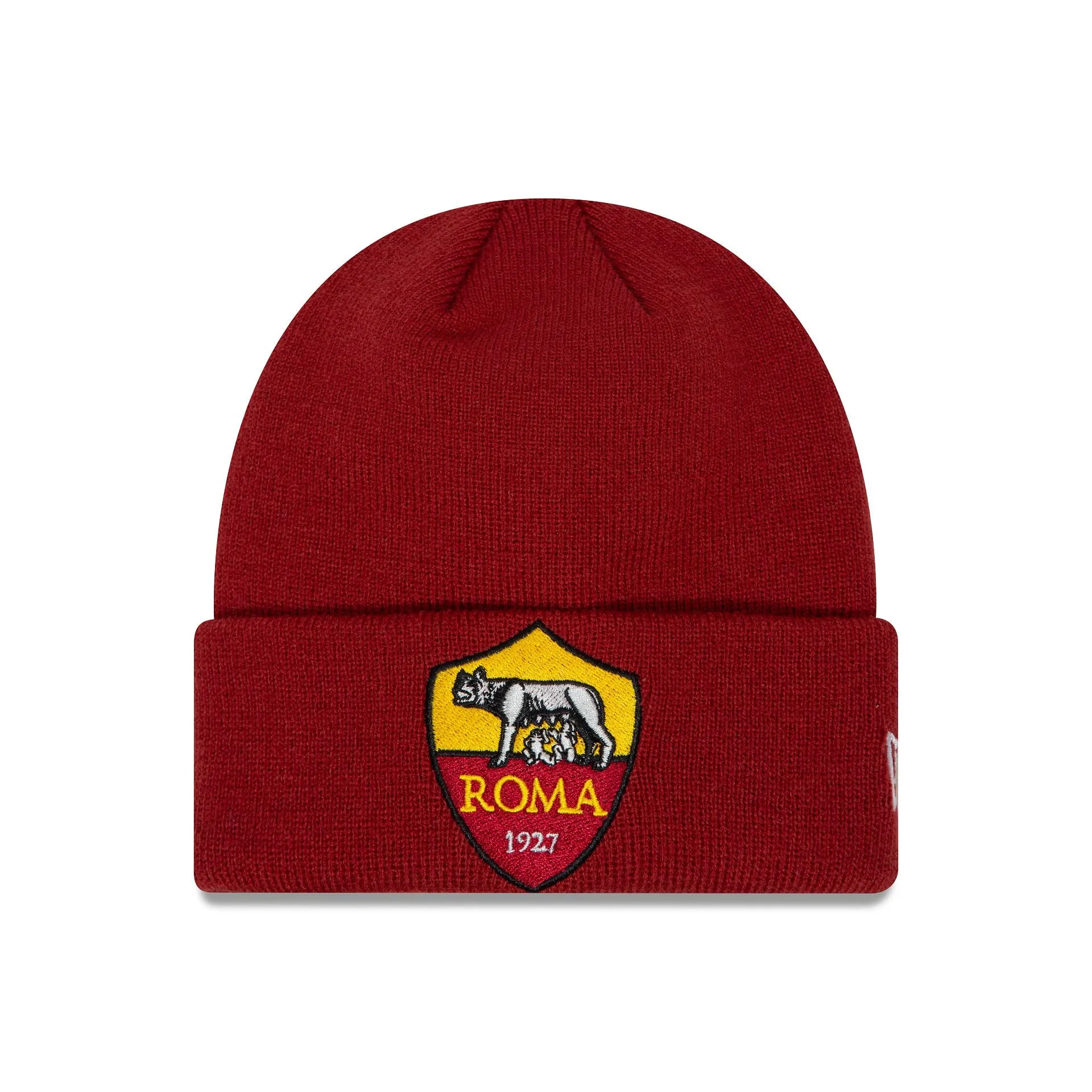 AS Roma Kids Core Dark Red Cuff Knit Beanie Hat
