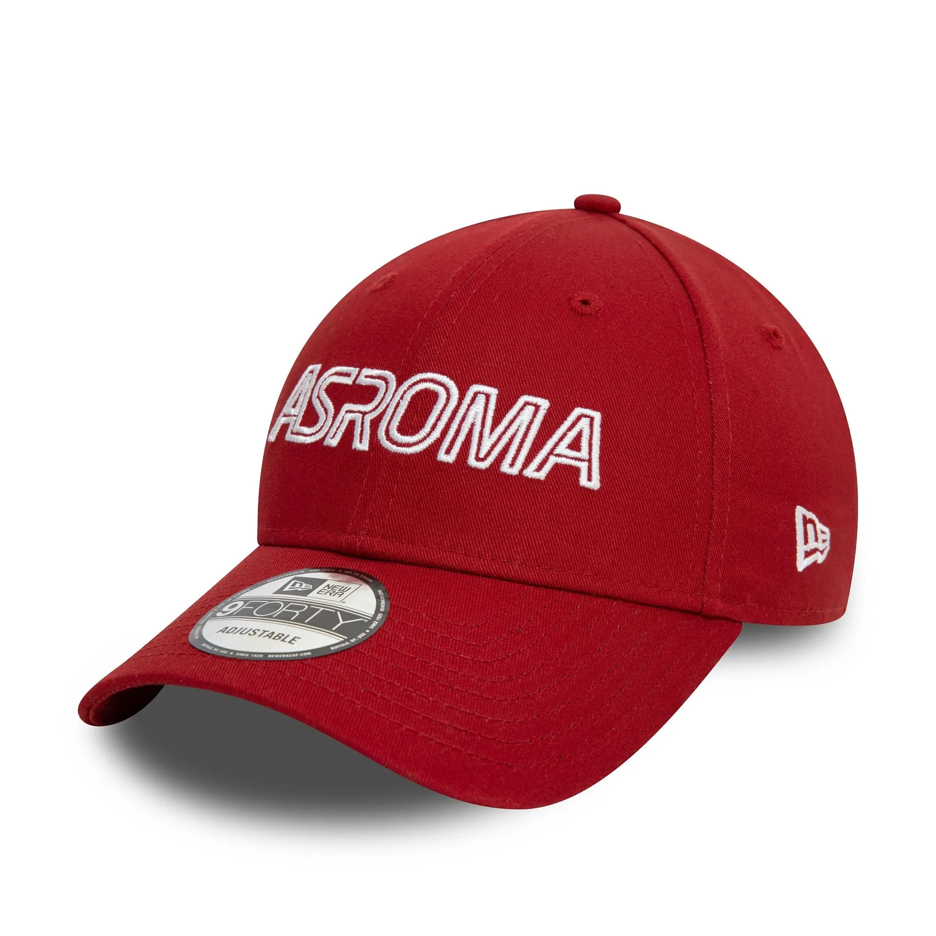 AS Roma Wordmark Dark Red 9FORTY Adjustable Cap