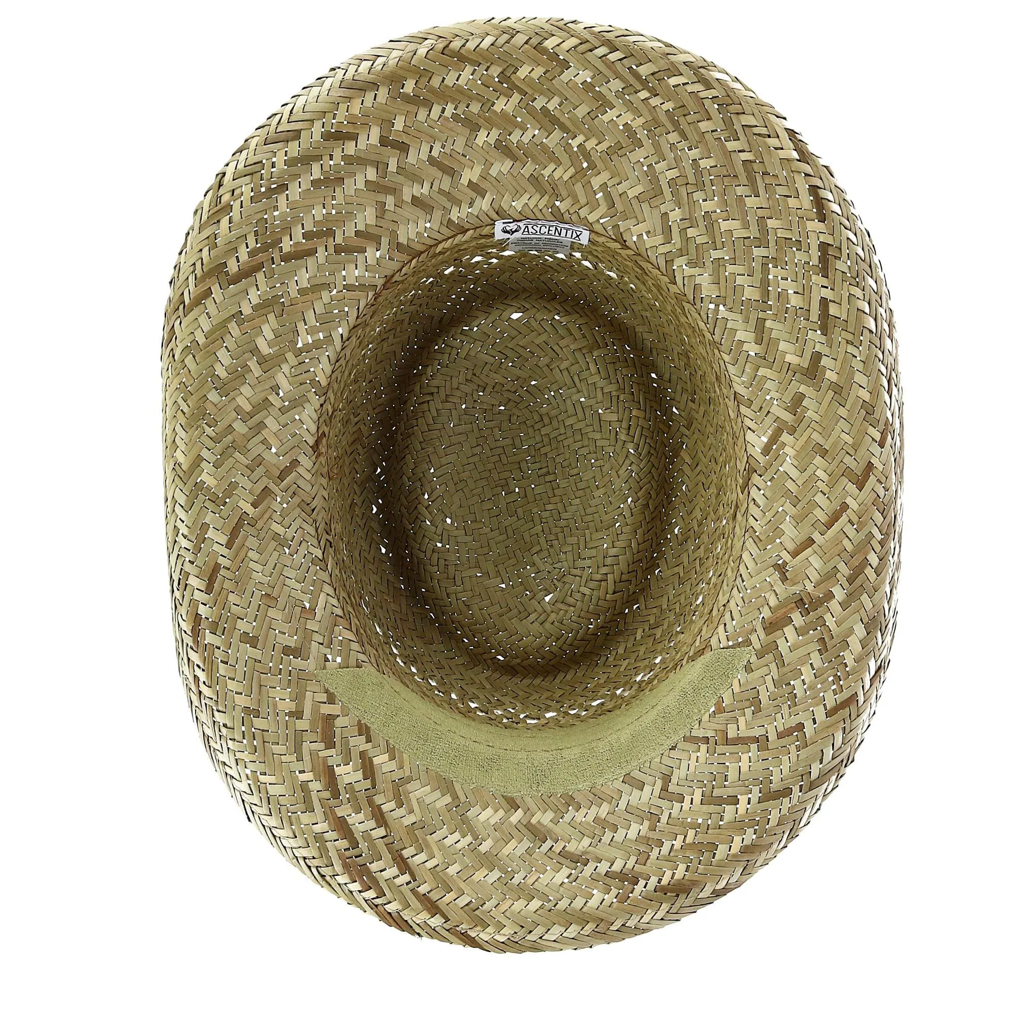 Ascentix Rush Straw Gambler Hat with Wide Brim