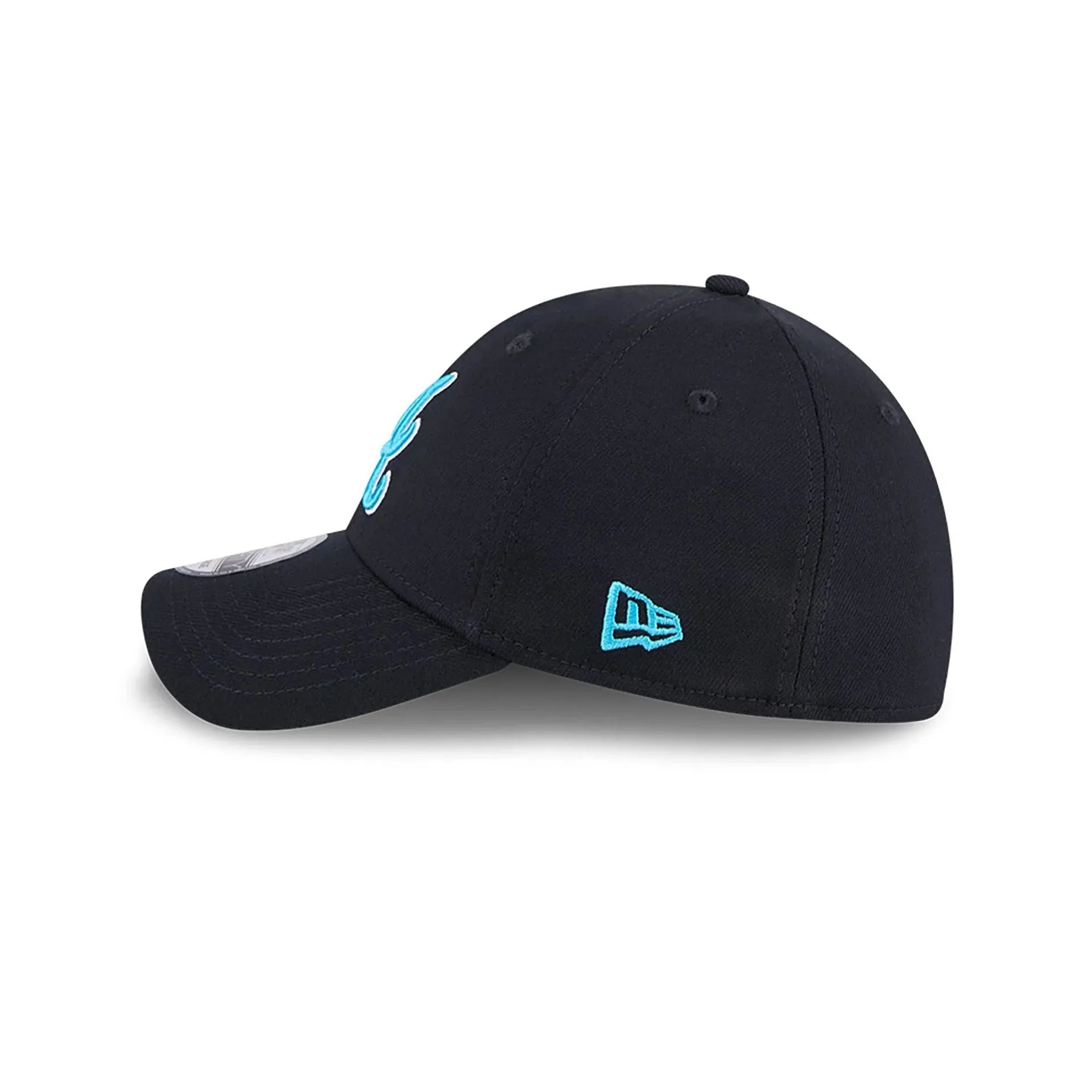 Atlanta Braves 2024 Fathers Day Navy 39THIRTY Stretch Fit Cap - Perfect Gift for Dad