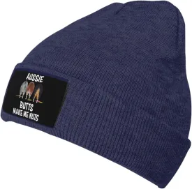 Aussie Butts Make Me Nuts Beanie Hat Winter Warm Skull Beanie for Men Women