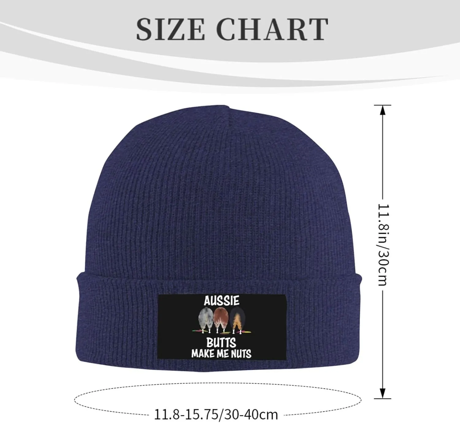 Aussie Butts Make Me Nuts Beanie Hat Winter Warm Skull Beanie for Men Women