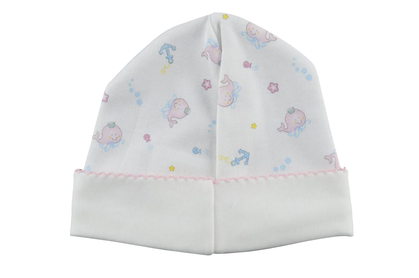 Baby Girl's Whale Print Hat