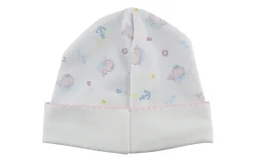 Baby Girl's Whale Print Hat