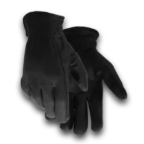 Black Leather Gloves Menswear 806