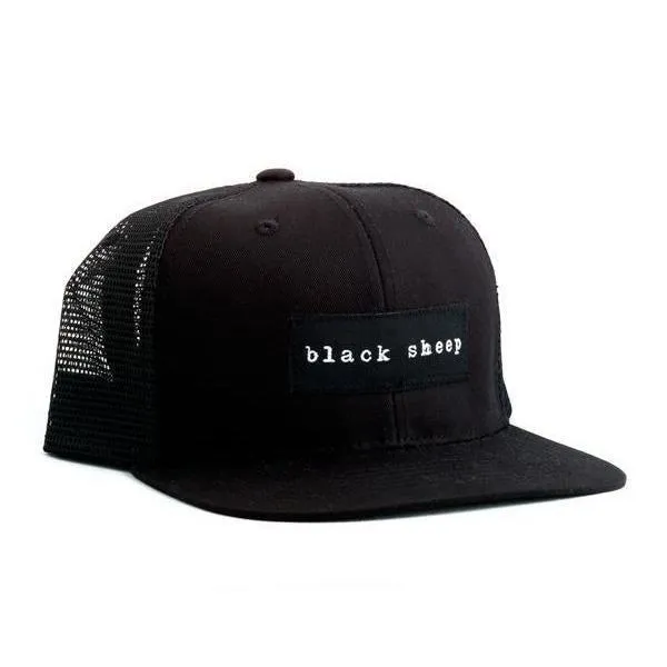 Black Sheep Label Series Mesh Trucker Hat Black
