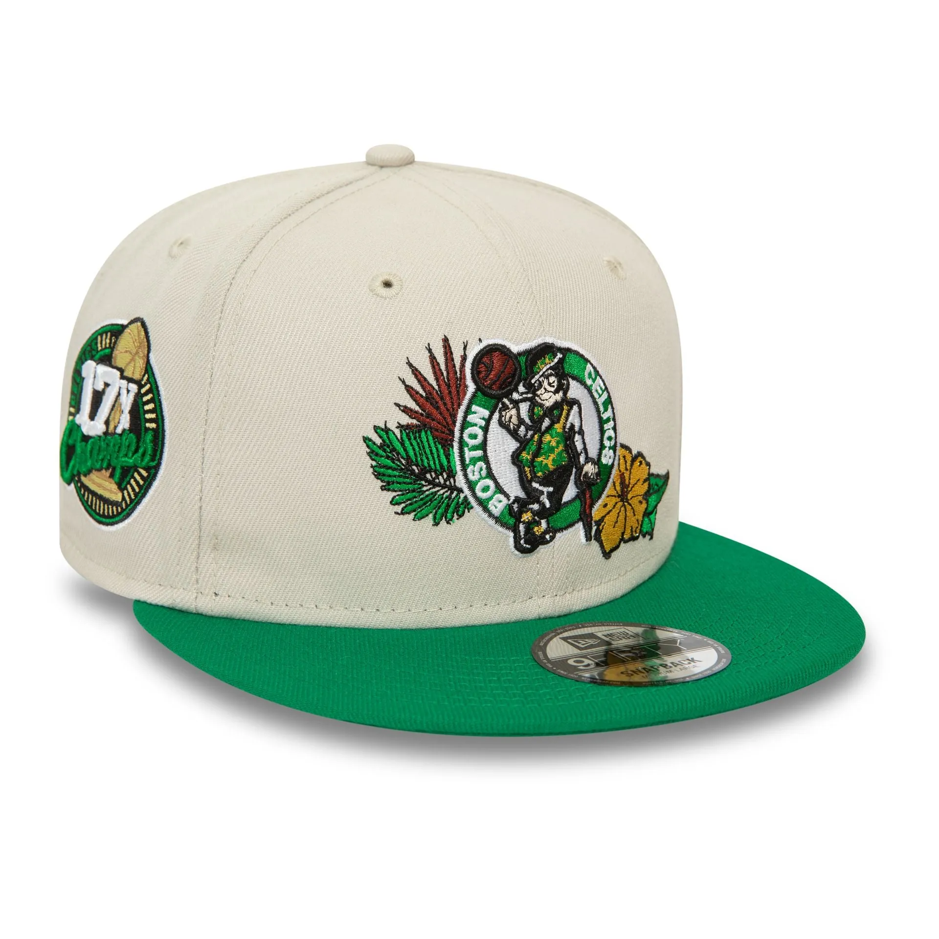 Boston Celtics NBA Floral Stone 9FIFTY Snapback Cap