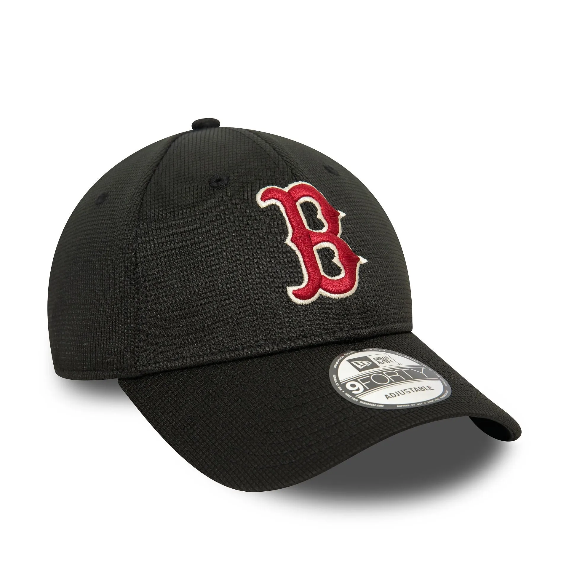 Boston Red Sox Pivot Knit Black 9FORTY Adjustable Cap