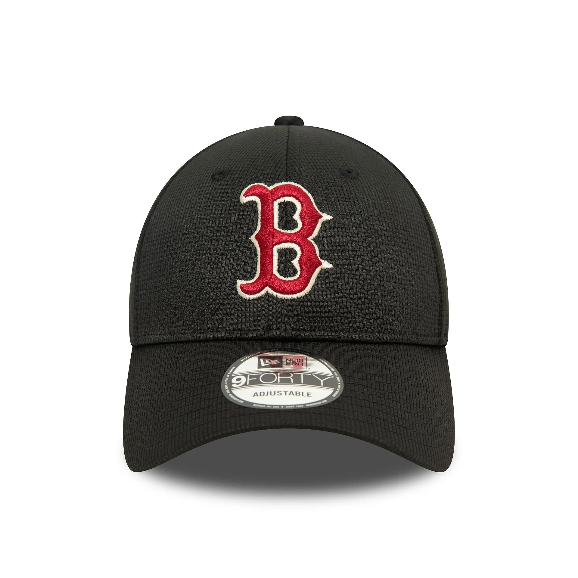 Boston Red Sox Pivot Knit Black 9FORTY Adjustable Cap