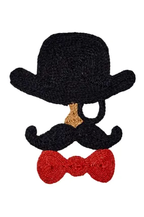 Bowler Hat placemat - Black