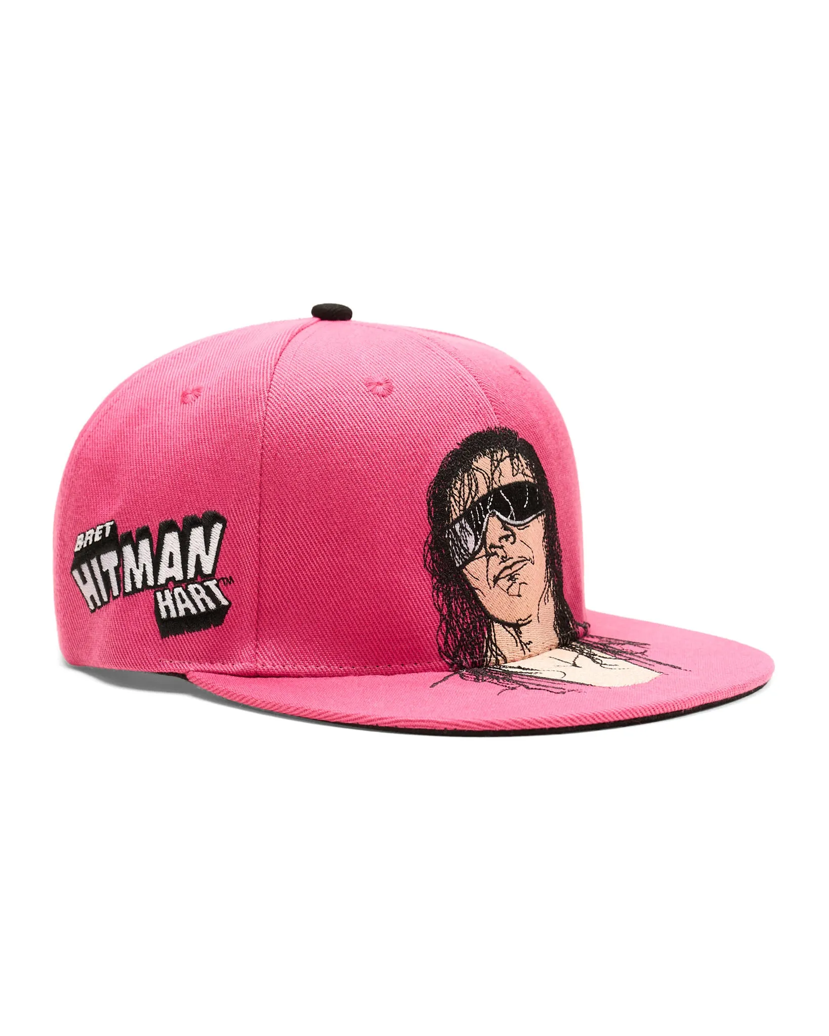 Bret Hart Portrait Snapback Hat