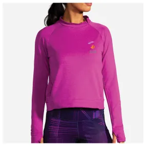 Brooks TCM Notch Thermal Long Sleeve - Heather Magenta (Women's Sizing)