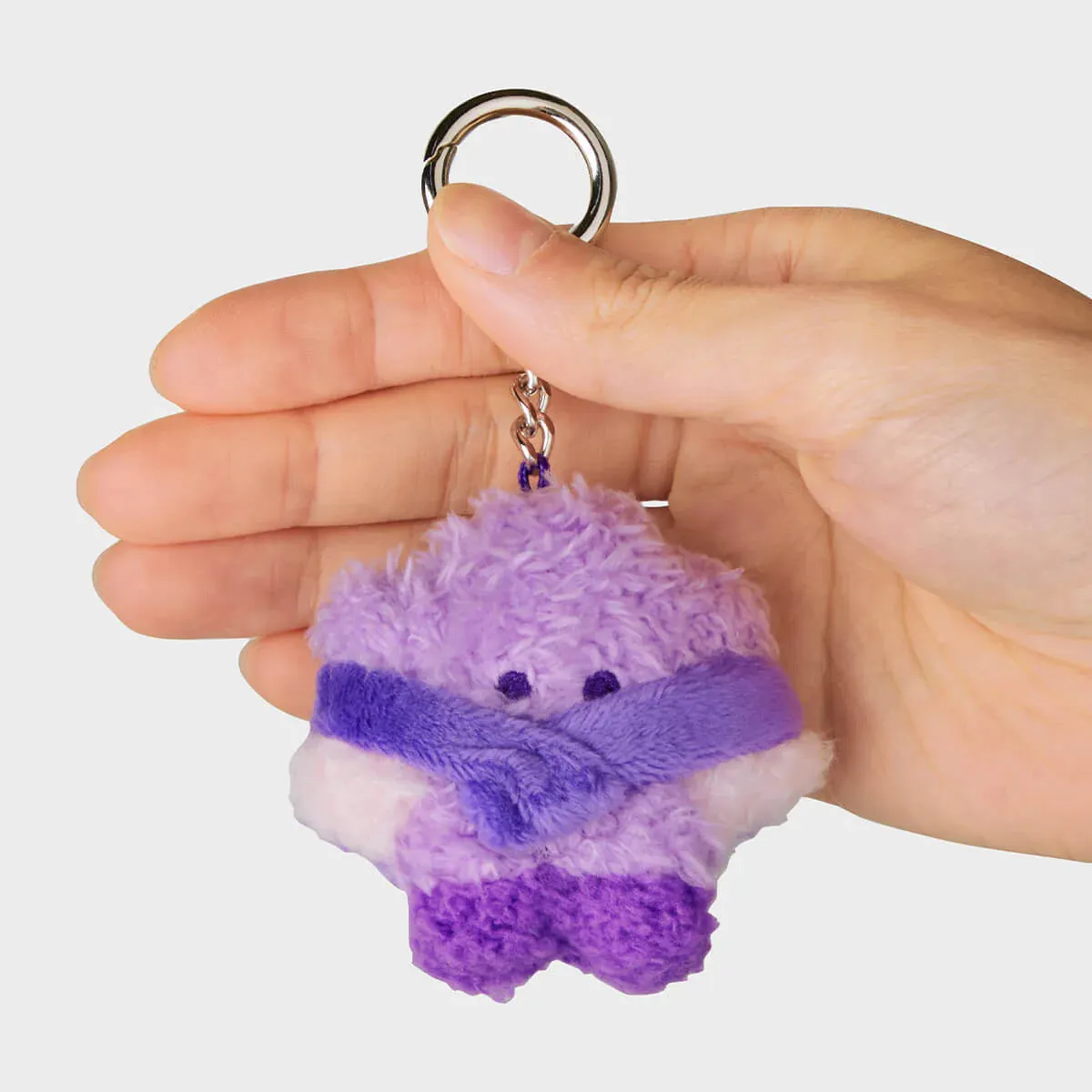 BT21 SHOOKY MINI MININI PURPLE OF WISH PLUSH KEYRING