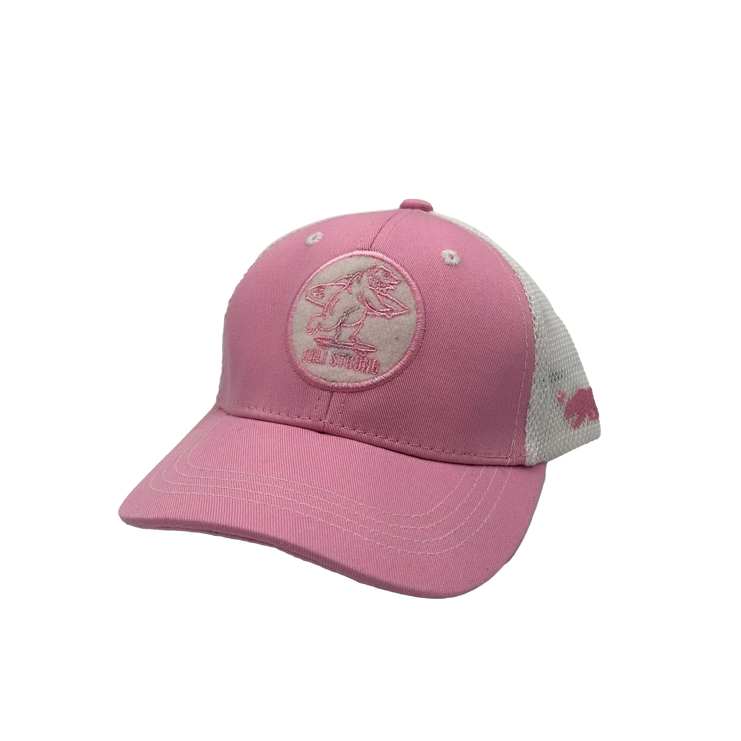 CALI Strong Classic Tactical Trucker Hat Morale Patch Pink Kids