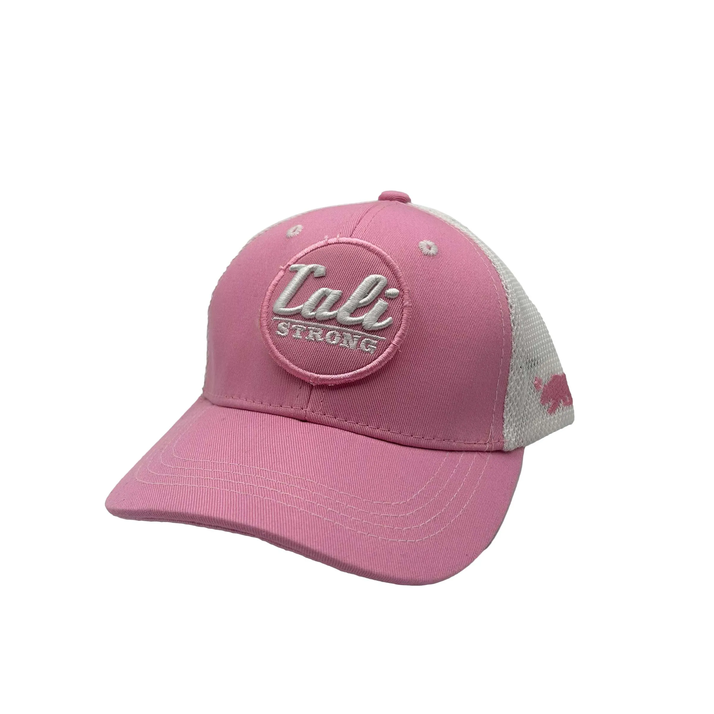 CALI Strong Classic Tactical Trucker Hat Morale Patch Pink Kids