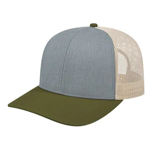 Cap America i3038 - Poly/Cotton Mesh Back Cap - Blank