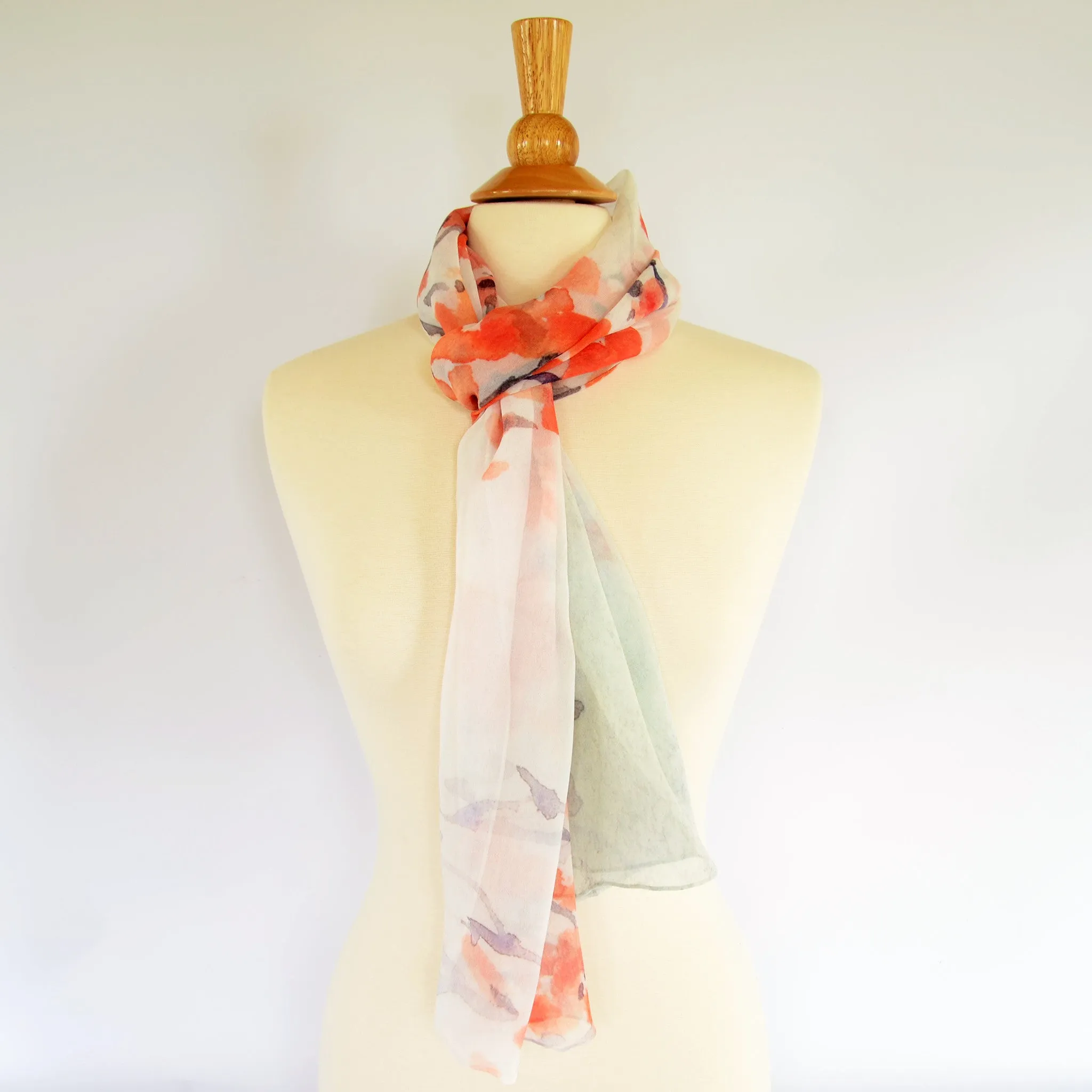 Cherry Blossom Silk Scarf