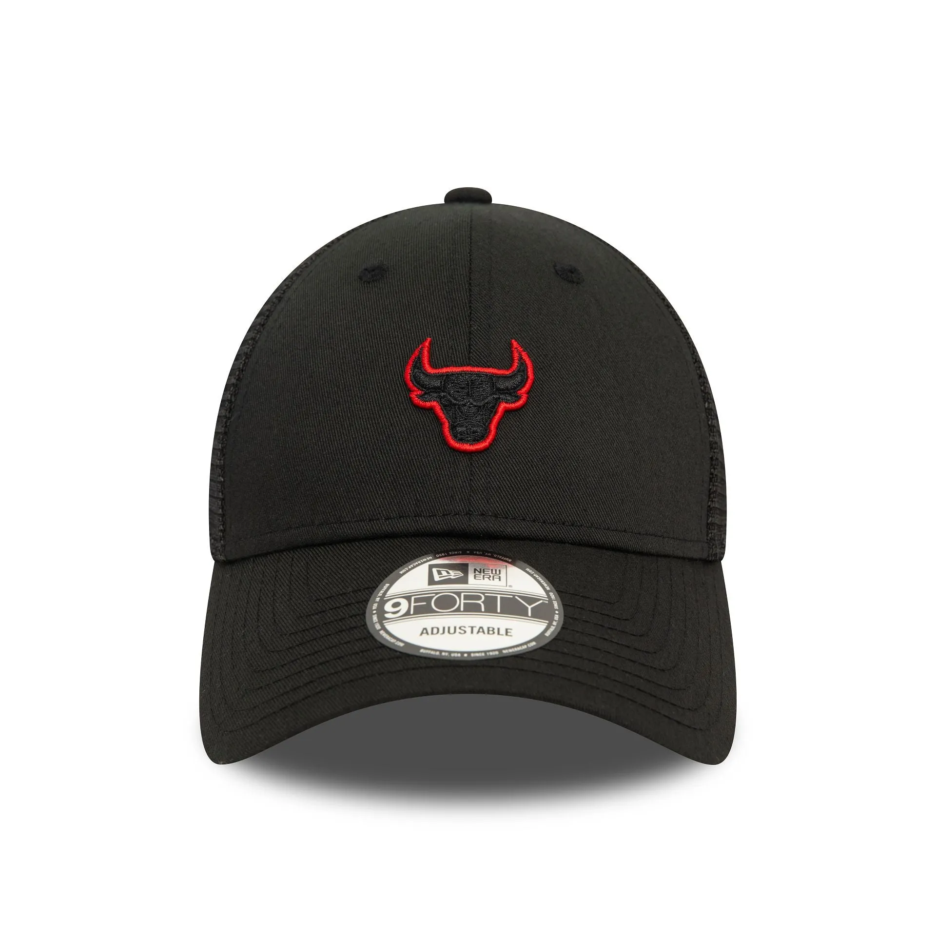 Chicago Bulls Home Field Black 9FORTY Adjustable Trucker Cap