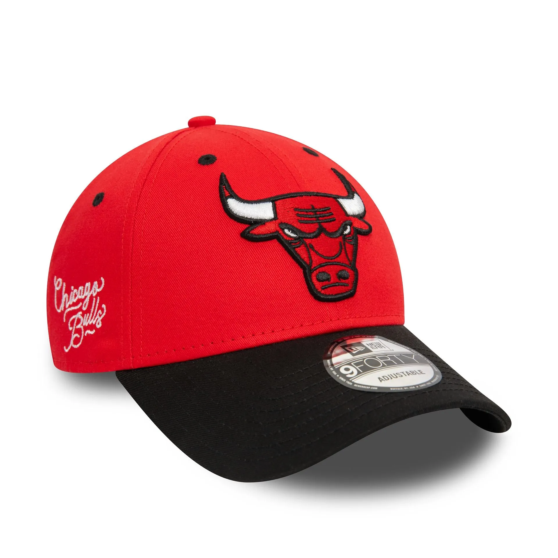 Chicago Bulls NBA Side Patch Red 9FORTY Adjustable Cap