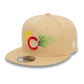 Chicago Cubs MLB Summer Icon Light Beige 9FIFTY Snapback Cap