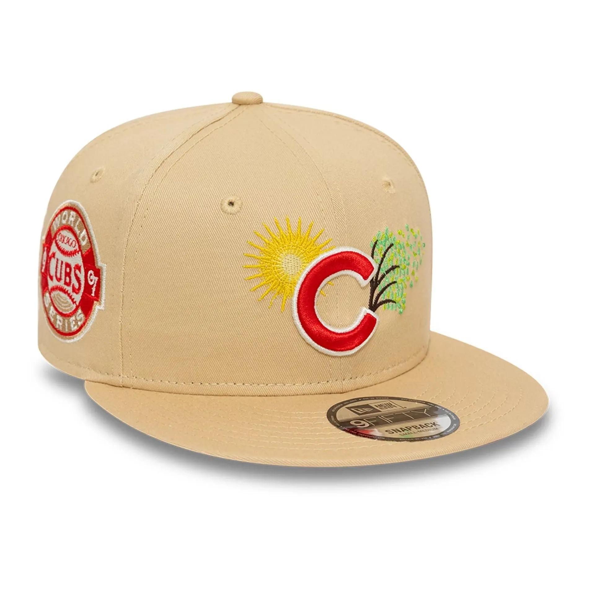 Chicago Cubs MLB Summer Icon Light Beige 9FIFTY Snapback Cap