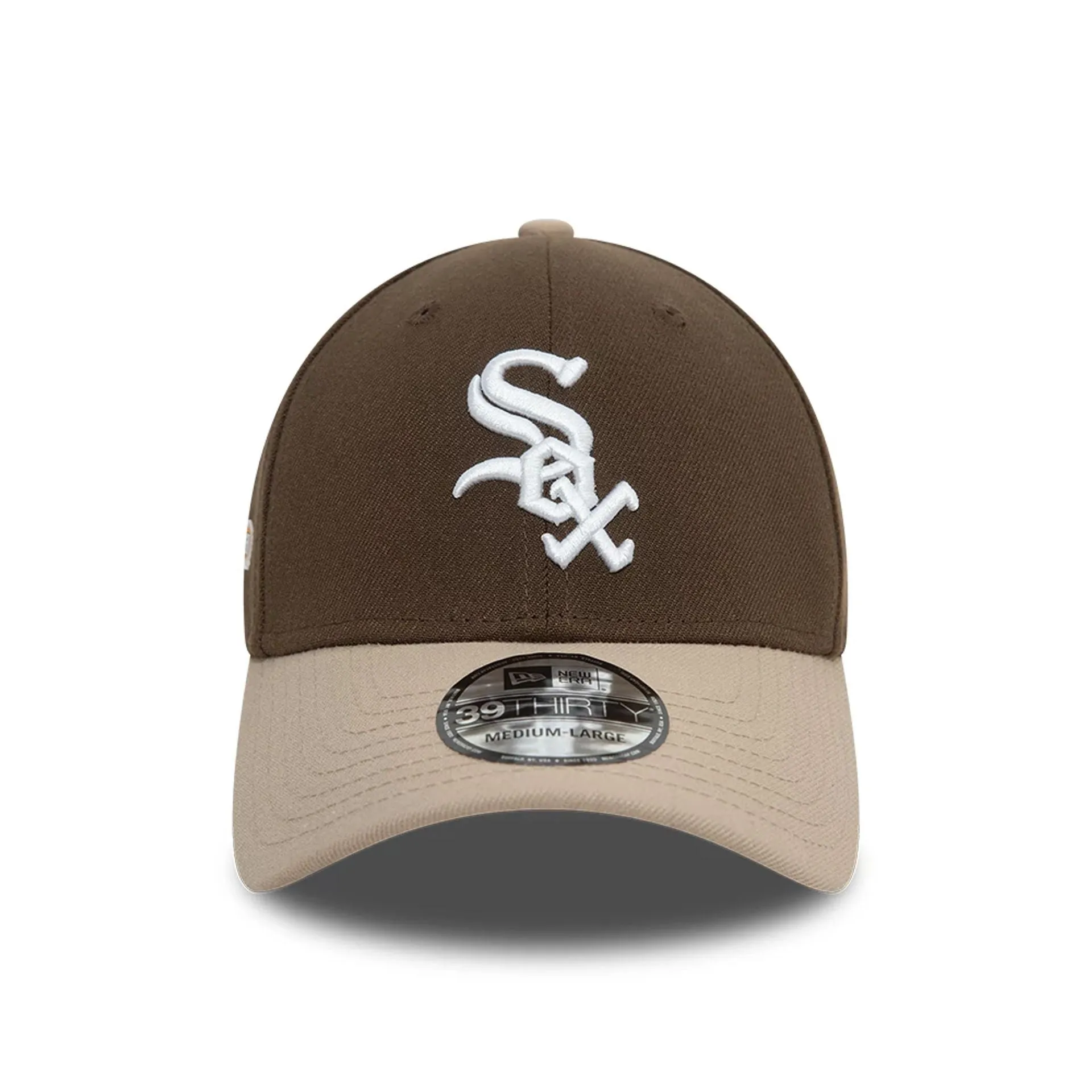 Chicago White Sox Neutral World Series Dark Brown 39THIRTY Stretch Fit Cap