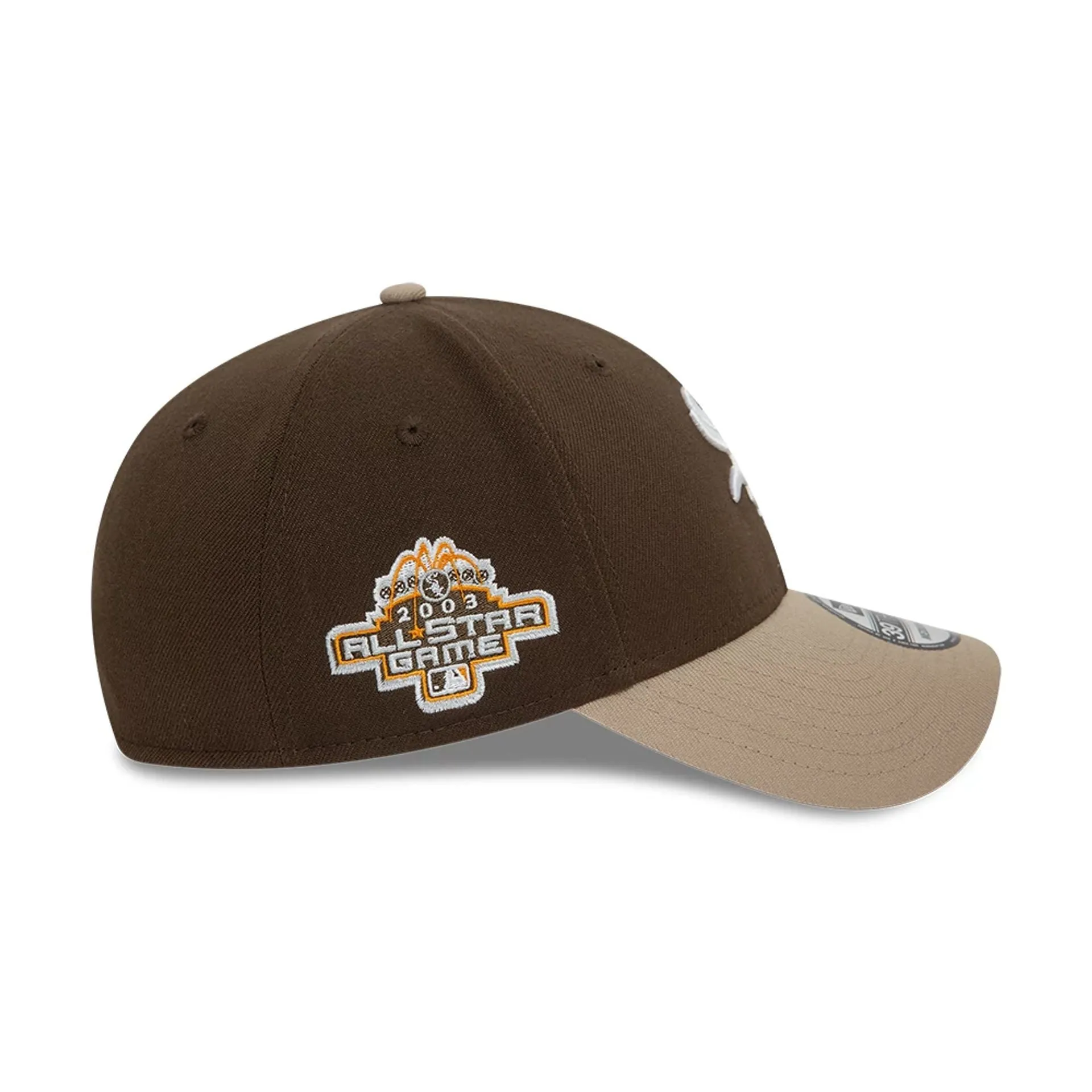 Chicago White Sox Neutral World Series Dark Brown 39THIRTY Stretch Fit Cap