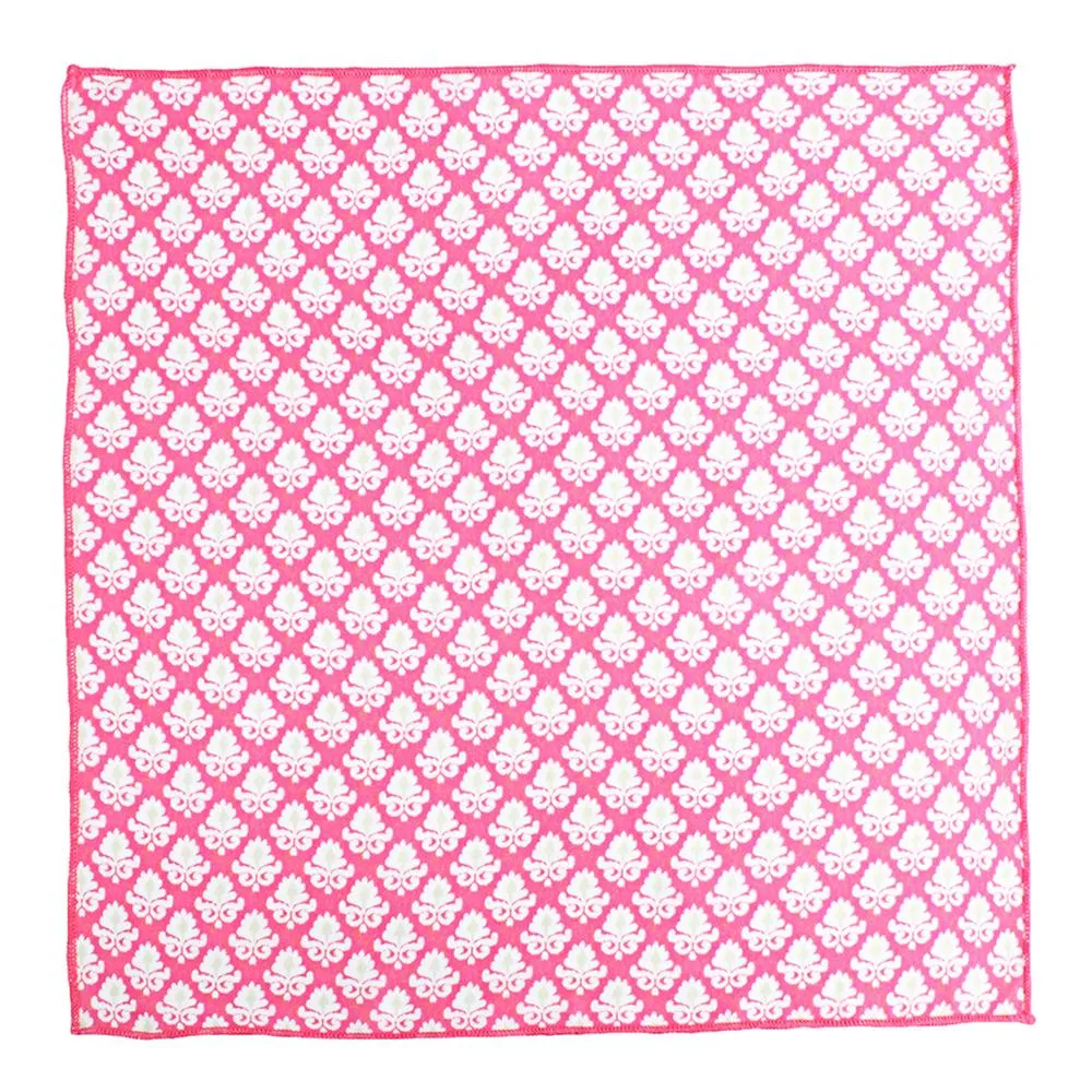 Chokore Magenta Silk Pocket Square - Indian At Heart line