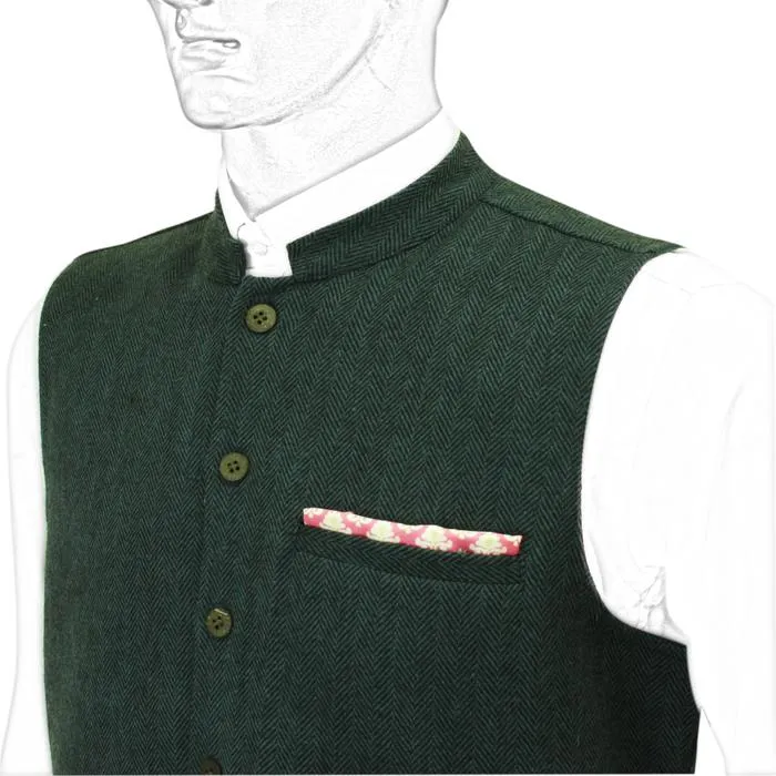 Chokore Magenta Silk Pocket Square - Indian At Heart line
