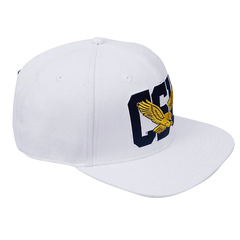 COPPIN STATE UNIVERSITY CLASSIC UNISEX WOOL SNAPBACK HAT (WHITE)