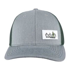 Curved Bill PVC Label Richardson 112 Snap Hat Heather/Dark Green