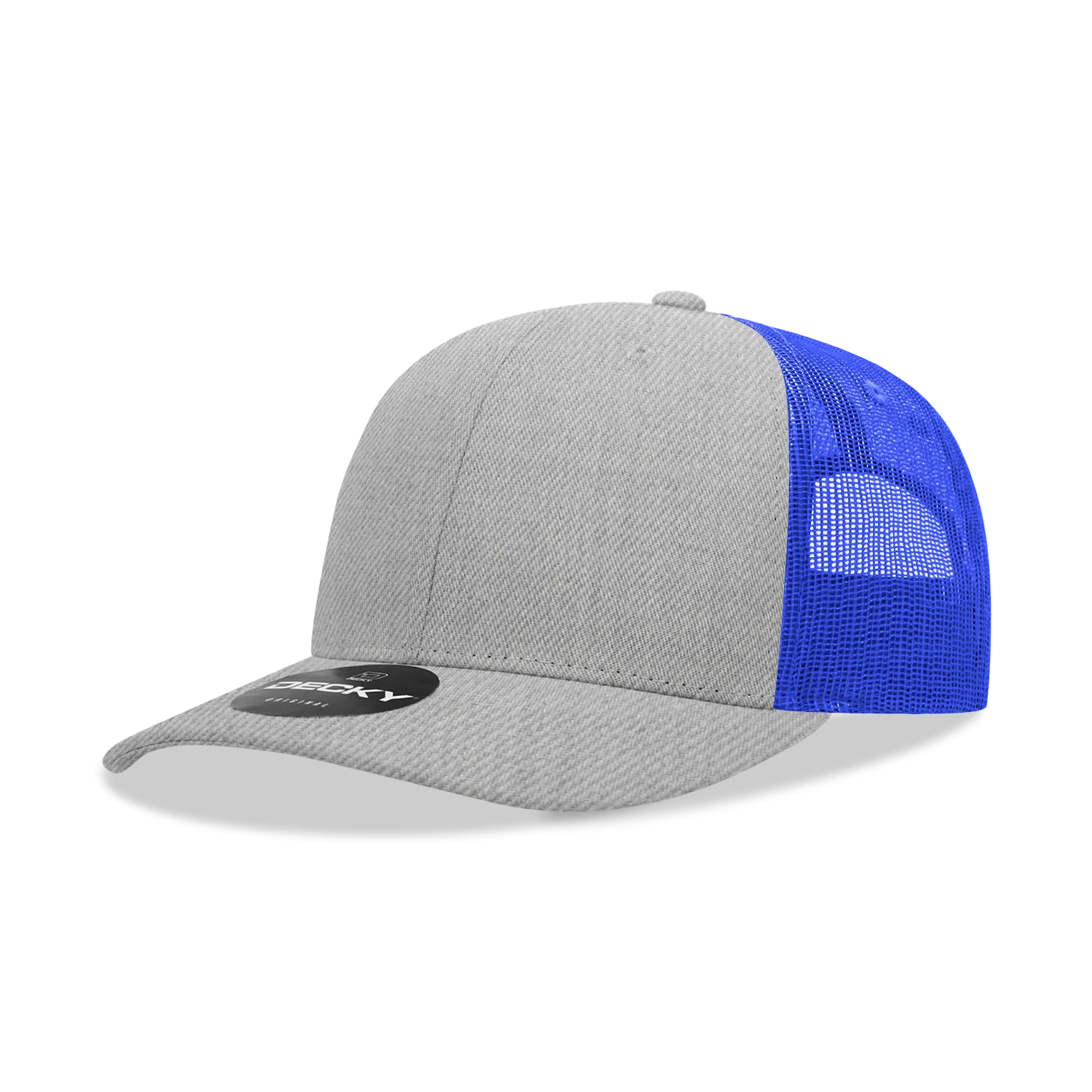 Decky 6021 - Classic Trucker Hat, 6 Panel Mid Profile Trucker Cap