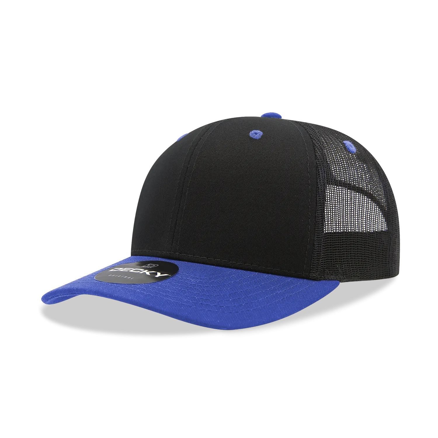 Decky 6021 - Classic Trucker Hat, 6 Panel Mid Profile Trucker Cap