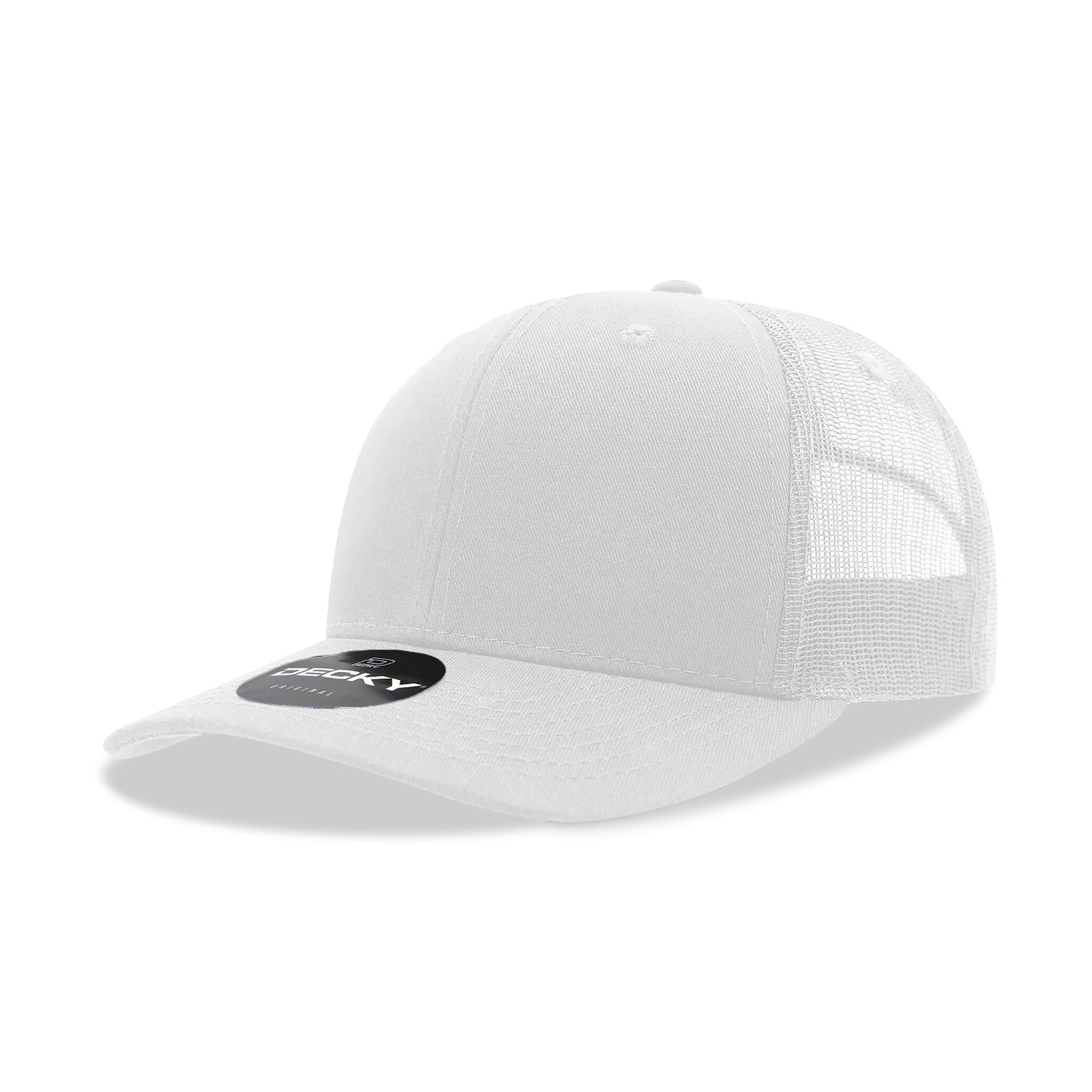 Decky 6021 - Classic Trucker Hat, 6 Panel Mid Profile Trucker Cap