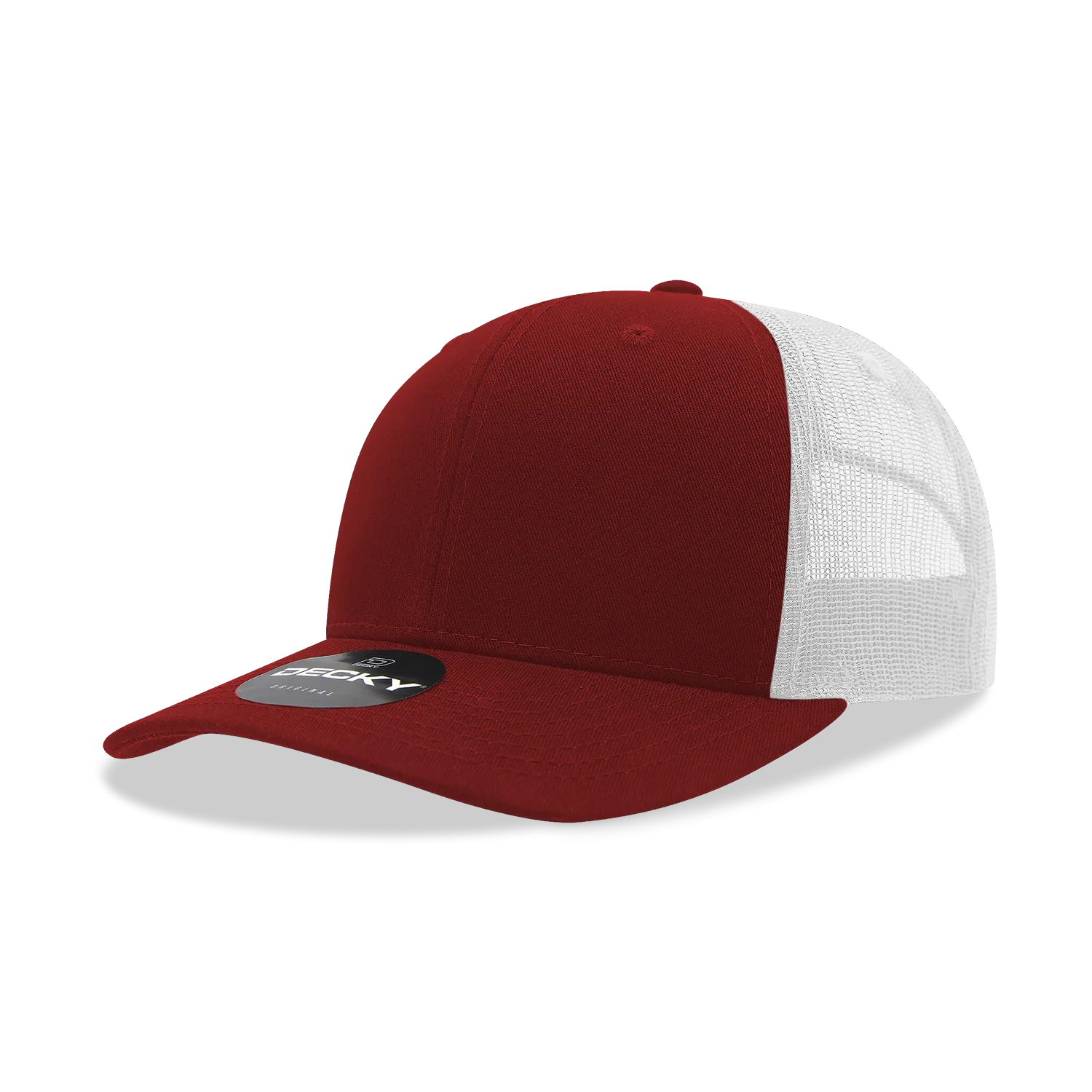 Decky 6021 - Classic Trucker Hat, 6 Panel Mid Profile Trucker Cap